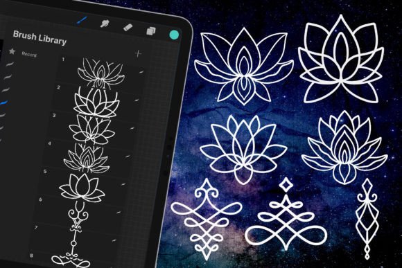 Download Dans Ornamnet Tattoo Brush Stamp - Premium Bundle