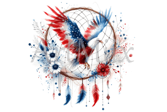 Download Patriotic Eagle Dreamcatcher Png - Dreamcatcher png Collection