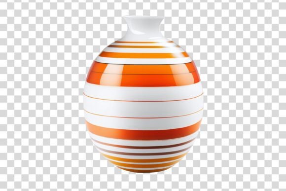 Download #105 Orange Vase Isolated Element - Isolated element Collection