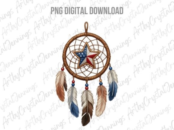 Download Patriotic Star Dreamcatcher PNG - Dreamcatcher png Collection