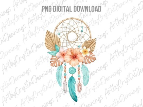 Download Boho Tropical Dreamcatcher PNG - Dreamcatcher png Collection